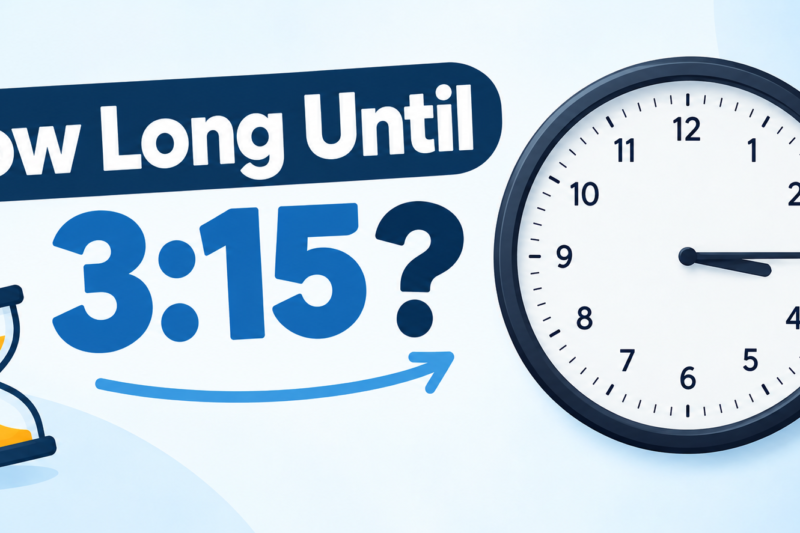 How Long Until 3:15? A Simple Guide to Calculating the Time