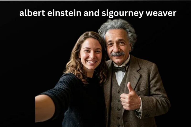 albert einstein and sigourney weaver