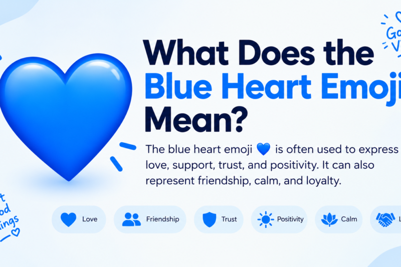 What Does the Blue Heart Emoji Mean?