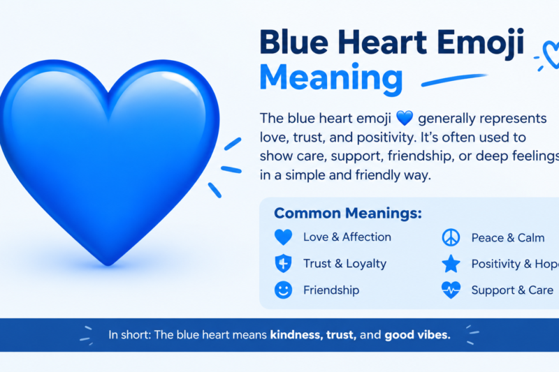Blue Heart Emoji Meaning: What Does the 💙 Emoji Really Mean?